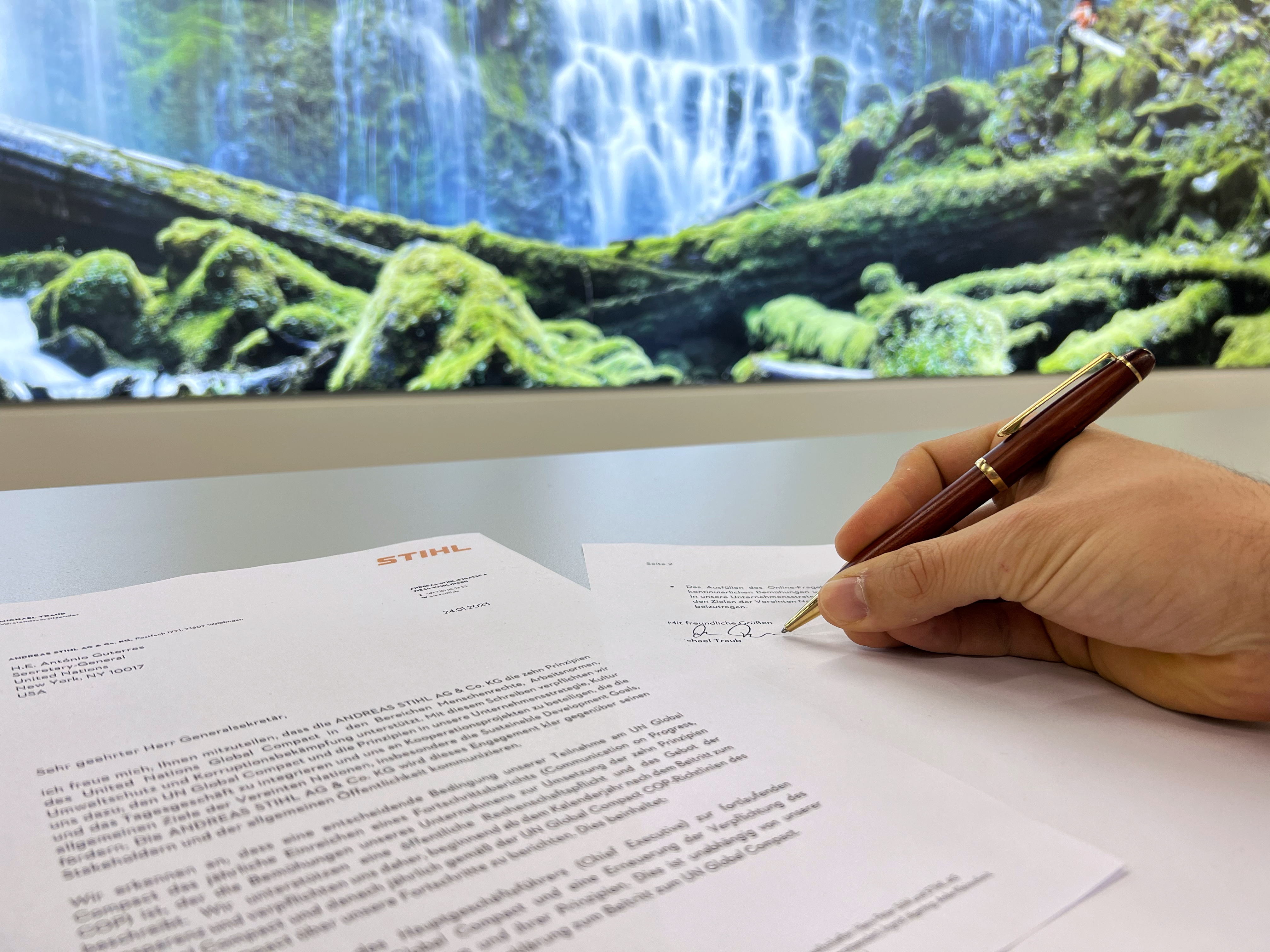 STIHL liittyy YK:n Global Compact -aloitteeseen 