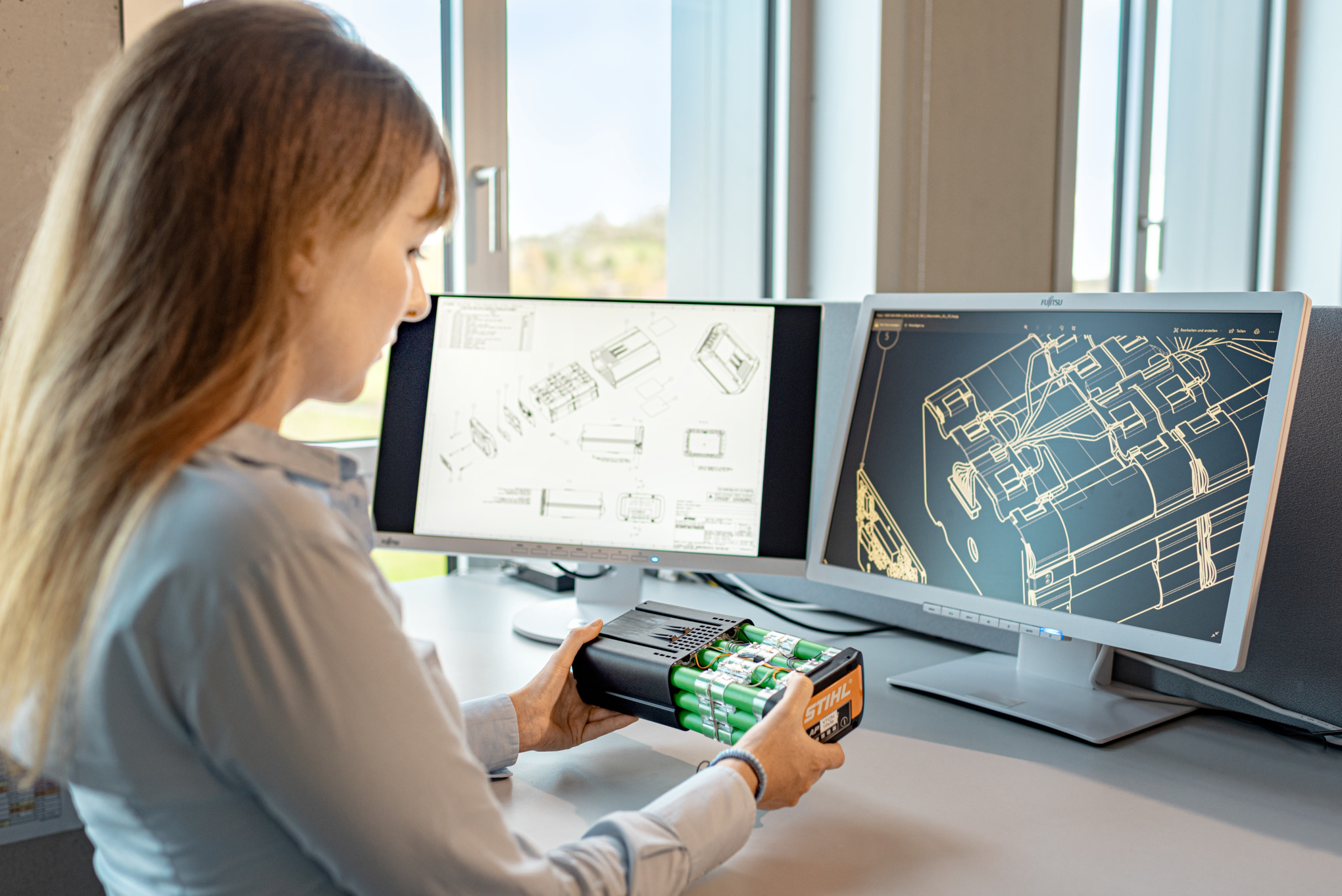 Akkujen tuotanto STIHL:llä